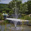 Image of Oase Nozzle - Vulcan 43 - 3 Silver for Oase Fountains 50766 Sample installation in a pond