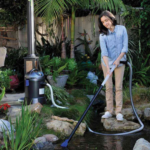 Oase PondoVac Classic Pond Vacuum for Pond Cleaning and Maintenance 57347 Used Cleaning a Pond
