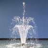 Image of Oase Vulcan 1 inch Blossom Fountain Nozzle 55882 Sample Spray Pattern