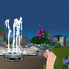 Image of Oase Water Quintet Lighted Jumping Jet Fountain 50354 Suggested Installation