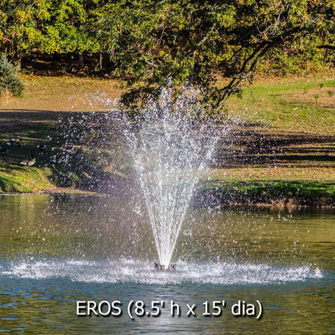 Power House Horizontal Fixed Base 1-HP Shallow Pond Eros  Pattern