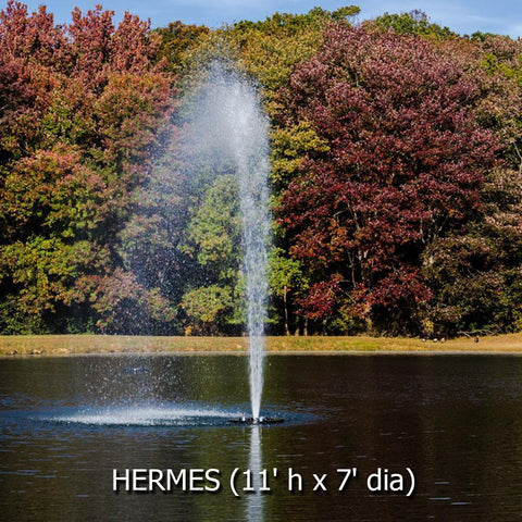 Power House Horizontal Fixed Base 1-HP Shallow Pond Hermes Pattern