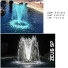 Image of Power House Horizontal Fixed Base 1/2 HP Shallow Pond Fountain Zeus SP Pattern