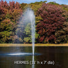 Image of Power House Horizontal Fixed Base 1/2 HP Shallow Pond Fountain Hermes Pattern