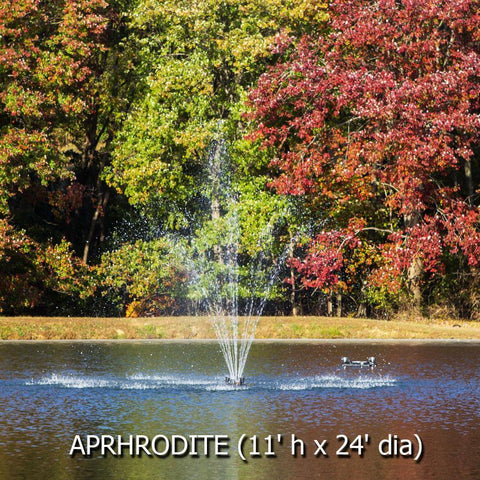 Power House Vertical Fixed Base 1/3 HP Shallow Pond Fountain Aphrodite Pattern