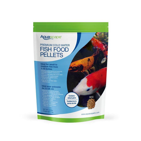 Aquascape Premium Cold Water Fish Food Medium Pellets - 2.2 lbs 98871