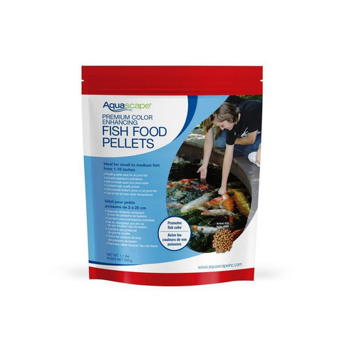 Aquascape Premium Color Enhancing Fish Food Small Pellets - 1.1 lbs 98873