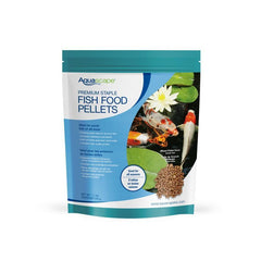 Aquascape Premium Staple Fish Food Mixed Pellets - 1.1 lbs Front of Packaging 81050