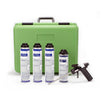 Image of Aquascape Professional Foam Gun Kit with Green Case 3 Cannisters of Foam and 1 Cannister of Gun Cleaner  22013