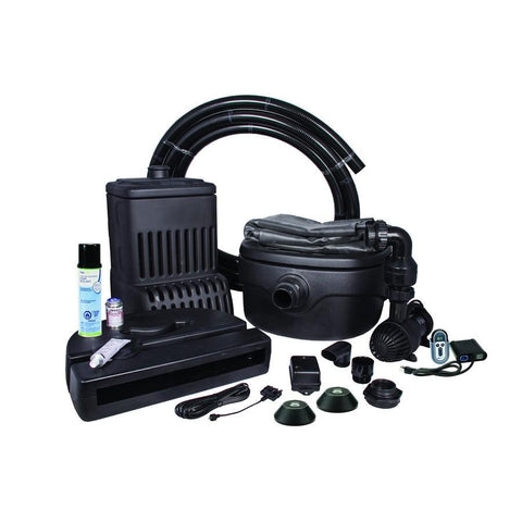 Rainwater Harvesting Pondless® Waterfall Add-On Kit by Aquascape Complete with Harvester Spillway Pump Lights cables tubing and Splitter 44001