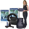 Image of Savio 18' Pond Free Waterfall Package PF1500 Showing FilterWeir Tubing Liner Pump Sealant and Vault