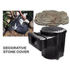 Image of Savio Large Stone Cover for Skimmerfilter K5001 Showing How to Install Rock Cover