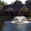 Image of Scott 1/3HP Display Aerator DA-20 Operating in a Pond with a House at the Back  14013