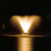 Image of Scott 1HP Display Aerator Operating in a Pond with Orange Lights  14025