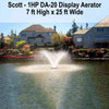 Image of Scott 1HP DA-20 Display Aerator with Pattern Dimension