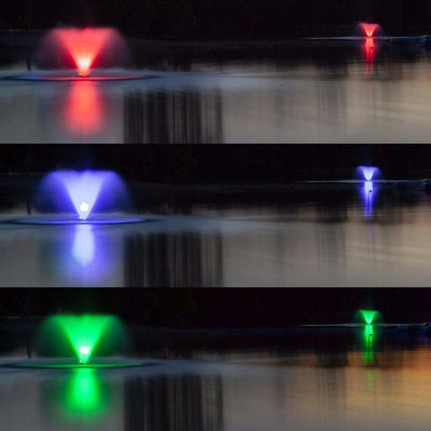 Scott Color Changing LED Fountain Light Sets showing Blue Red and Green Lights 13650