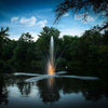 Image of Scott Night Glo LED Fountain Lights Shown Working in a Pond Connected to a Fountain 13612