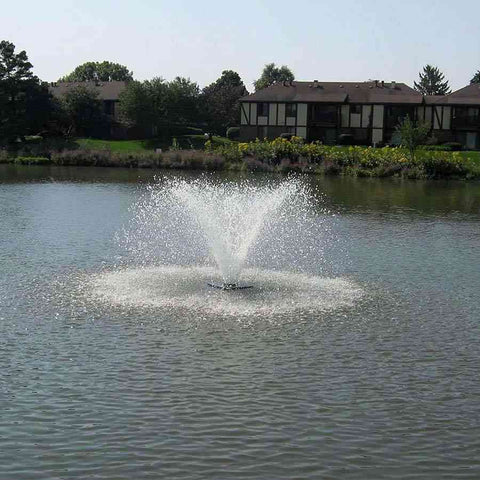 Scott Solar Powered Aerator Operating in a Pond 15001