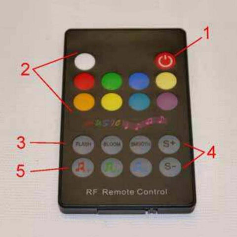 Kasco Spare / Replacement Remote Control for Color Changing RGB3C5 and RGB6C5 Lights 347090