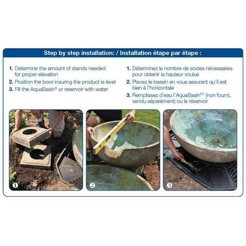 Aquascape Spillway Bowl Stand (2-Pack) Installation Guide 78206