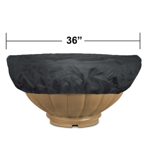 Top Fires Canvas Bowl Covers for Round Bowls by The Outdoor Plus  OPT-BCVR-36R on a 36-inch Roma Bowl