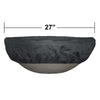 Image of Top Fires Canvas Bowl Covers for Round Bowls by The Outdoor Plus  OPT-BCVR-27R on a 27-inch Sedona Bowl