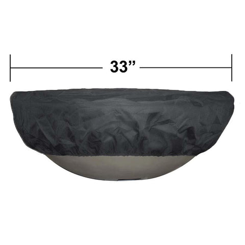 Top Fires Canvas Bowl Covers for Round Bowls by The Outdoor Plus  OPT-BCVR-33R on a 33-inch Sedona Bowl