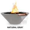 Image of Top Fires Round Concrete Cazo Fire and Water Natural Gray Colored Bowl by The Outdoor Plus OPT-24RFWM-NGY OPT-31RFWM-NGY OPT-36RFWM-NGY