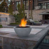 Image of Top Fires Round Concrete Luna Fire Bowl by The Outdoor Plus OPT-LUNFO30 OPT-LUNFO38 Sample Installation