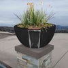 Image of Top Fires Round Concrete Luna Plant and Water Bowl by The Outdoor Plus OPT-LUNPW30 OPT-LUNPW38 Sample Installation