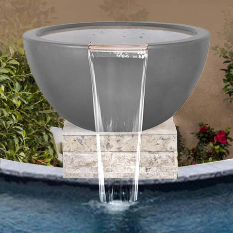 Top Fires Round Concrete Luna Water Bowl by The Outdoor Plus OPT-LUNWO30 Sample Installation