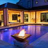 Image of Top Fires Square Concrete Maya Fire Bowl by The Outdoor Plus OPT-24SFO OPT-30SFO OPT-36SFO Sample Installation