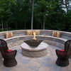 Image of Top Fires Square Concrete Maya Fire Bowl by The Outdoor Plus OPT-24SFO OPT-30SFO OPT-36SFO Sample Installation