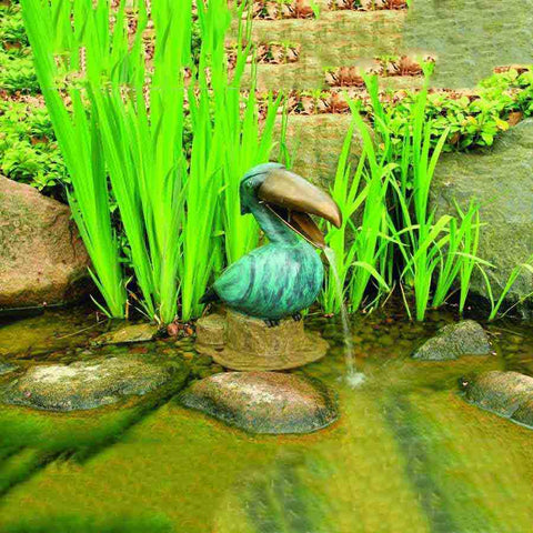 Aquascape Toucan Spitter Pond Decoration Sample Installation 78309