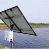 Image of US Solar Mounts Subsurface Large Pond Aerator Kit - SLA-SD4-BLDC Sample Installation by a Pond