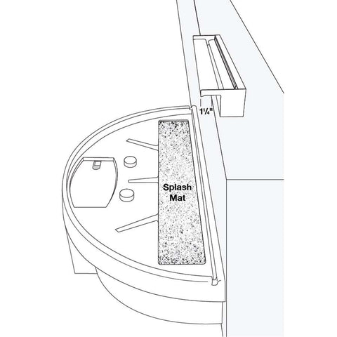 EasyPro Vianti Falls - 35" Spillway kit w/ Blue LED; includes basin, pump, spillway, plumbing HB35KB Suggested Installation