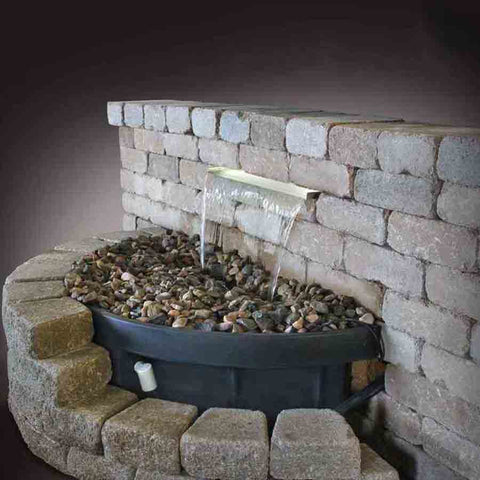 EasyPro Vianti Falls 35" Wide Complete Spillway Kit with 6" Extended Lip HB35KEX Sample Installation