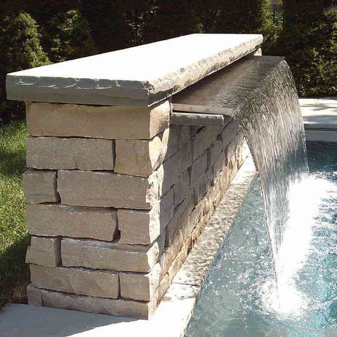 EasyPro Vianti Falls Stainless Spillway with 15" Lip - 35.5" Wide SSS1535 Sample Installation