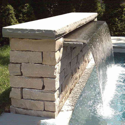 Easy Pro Vianti Falls Stainless Spillway with 15" Lip - 47.5" Wide Sample Installation SSS1547