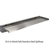 Image of EasyPro Vianti Falls Stainless Spillway with 6" Lip - 35.5" Wide SSS635 Top View